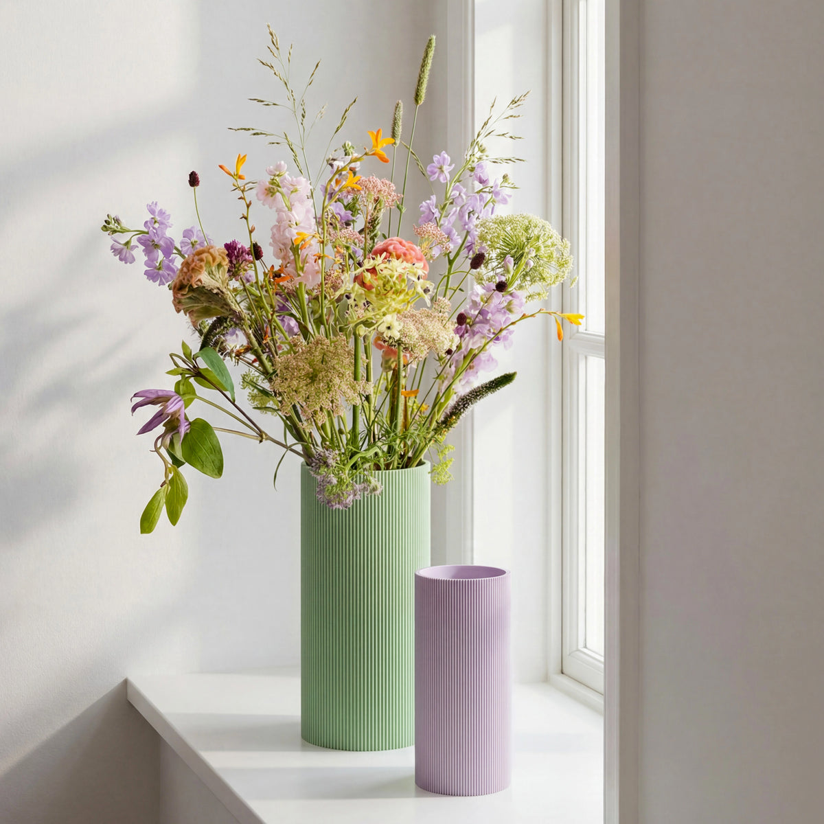 VASE GERADE - PASTELLSELEKTION